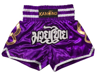 Kanong Muay Thai Shorts : KNS-143-Purper