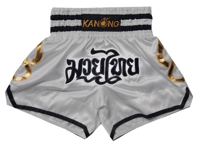 Kanong Muay Thai broekjes : KNS-143-Zilver