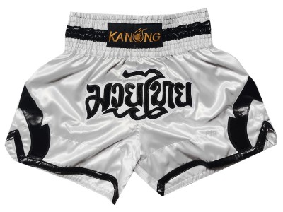 Kanong Muay Thai broekjes : KNS-144-Wit