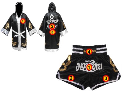 Kanong Kickboksset - boksjas en Muay Thai broekje gepersonaliseerde