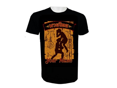 Naam toevoegen Muay Thai kickboks T-shirt: KNTSHCUST-005