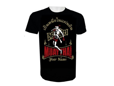 Naam toevoegen Muay Thai kickboks T-shirt: KNTSHCUST-009