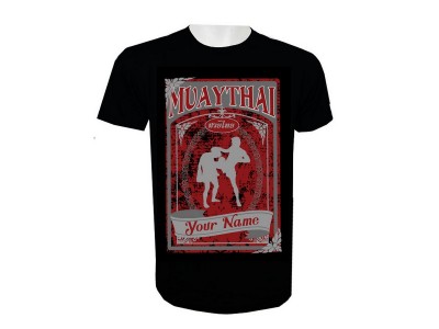 Naam toevoegen Muay Thai kickboks T-shirt: KNTSHCUST-014