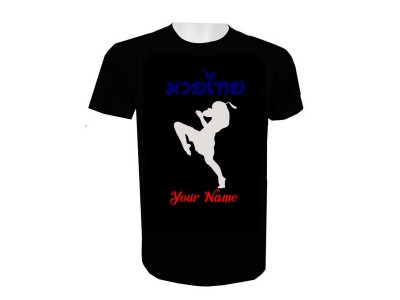 Naam toevoegen Muay Thai kickboks T-shirt: KNTSHCUST-016