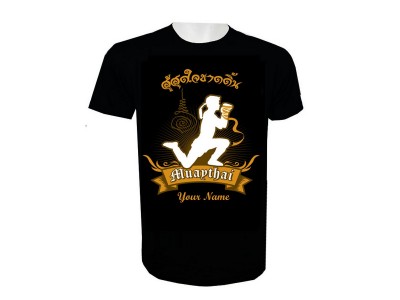 Naam toevoegen Muay Thai kickboks T-shirt: KNTSHCUST-017