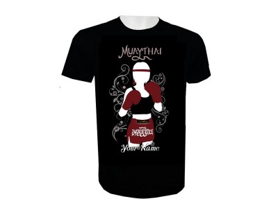 Naam toevoegen Muay Thai kickboks T-shirt: KNTSHCUSTWO-003