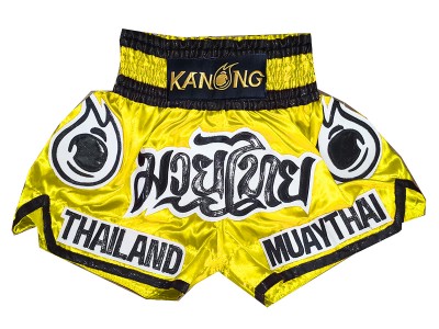 Kanong Muay Thai Broekje : KNS-118-Geel
