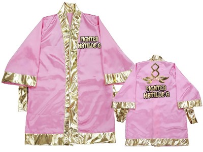 Boks gewaad Ontwerpen : KNFIRCUST-001-Roze
