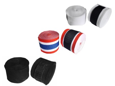 Voordelige set van 3 elastische boksbandages voor Muay Thai