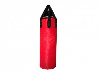 Aangepaste Microfiber Bokszak (ongevuld): Rood 120 cm.