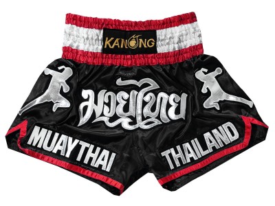 Kanong Muay Thai Kickbox broekje kind : KNS-133-Zwart-K