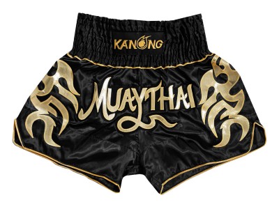 Kanong Muay Thai Kickbox broekje kind : KNS-134-Zwart-K