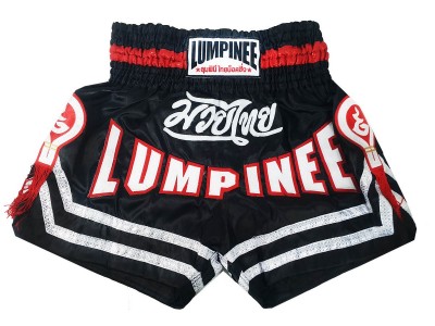 Lumpinee Muay Thai Kickbox broekje kind : LUM-036-Zwart-K