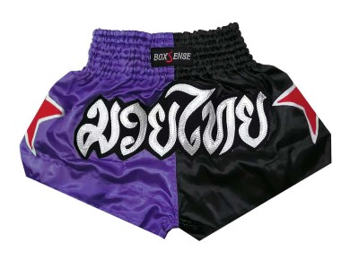 Boxsense kickboks broekje kind : BXSKID-005-Purper