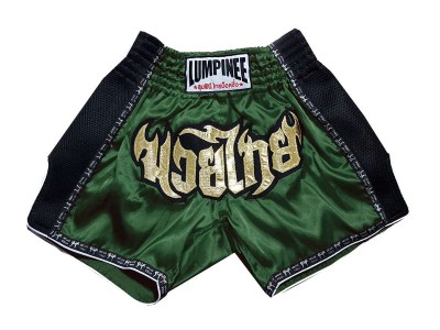 Lumpinee Muay Thai Broek : LUMRTO-003-Donkergroen