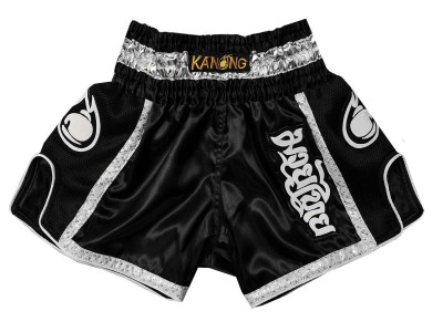 Kanong Retro Muay Thai broekje kind : KNSRTO-208-Zwart