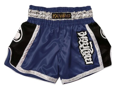 Kanong Retro kickbox Broekje : KNSRTO-208-Marineblauw