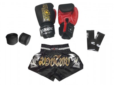 Muay Thai kickboksset  kind : Zwart