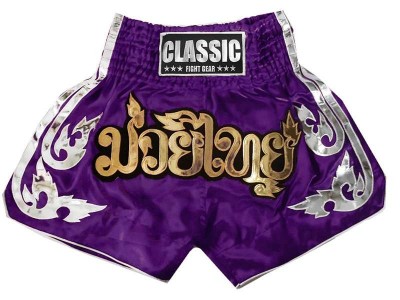 Classic kickboks broekje : CLS-015-Purper