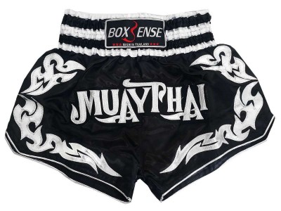 Boxsense Muay Thai Shorts Broekjes : BXS-076-Zwart