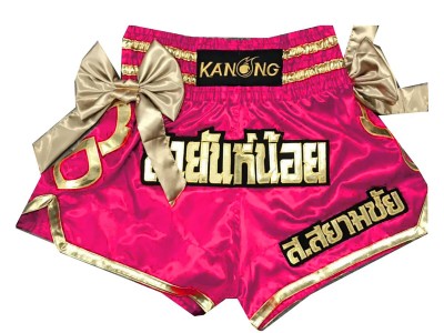 Muay Thai kickboks broekje dames met naam : KNSCUST-1022