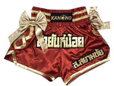 Muay Thai kickboks broekje met naam : KNSCUST-1027