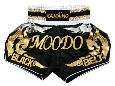 Kickboks broekje zwart Shorts Ontwerpen : KNSCUST-1048