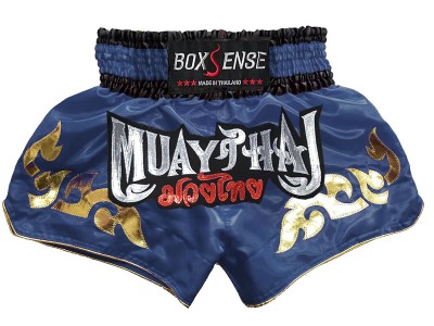 Boxsense Muay Thai Broekjes : BXS-092-Marineblauw 