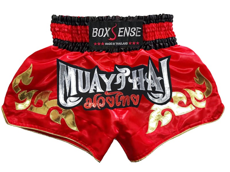 Boxsense Muay Thai Broekjes : BXS-092-Rood