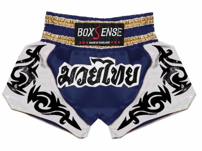 Boxsense Muay Thai  Broekjes : BXS-098-Marineblauw 