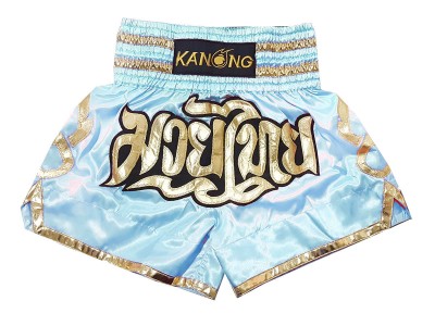 Kanong Muay Thai broekje : KNS-121-lichtblauw