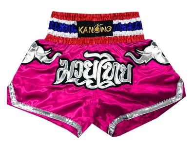 Kanong Muay Thai broekje : KNS-125-Donker roze Olifant 