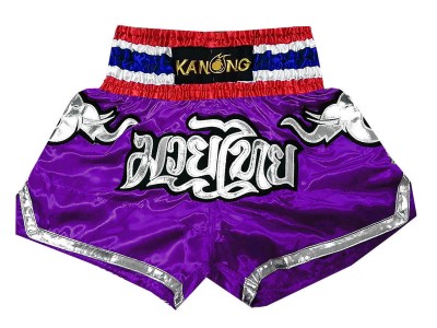 Kanong Muay Thai broekje : KNS-125-Purper Olifant 
