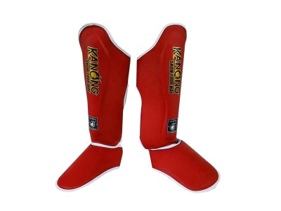 Kanong Muay Thai Scheenbeschermers : Rood 