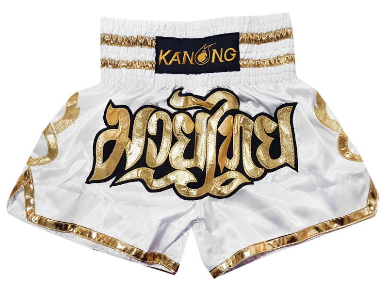 Kanong Kickbox broekje kind : KNS-121-Wit-K
