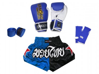 Muay Thai kickboksset  kind : Blauw