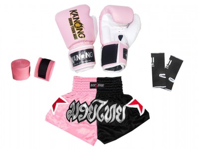 Muay Thai kickboksset  kind : lichtroze