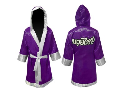 Muay Thai gewaad  met naam : Purper