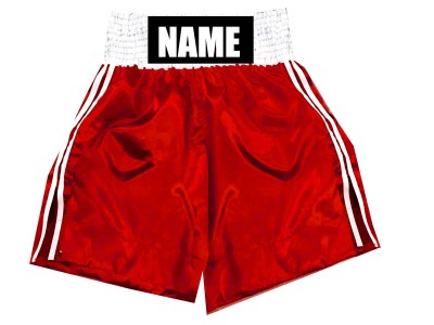 Boksshorts met naam : KNBSH-026-Rood