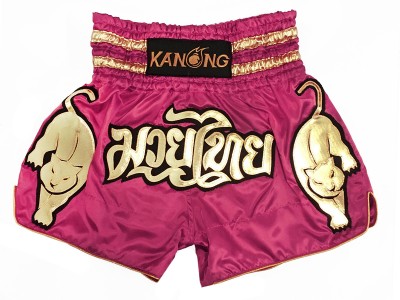 Kanong Muay Thai broekjes : KNS-135-Donker roze