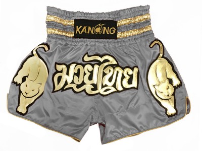 Kanong kickboks Boks Shorts : KNS-135-Grijs