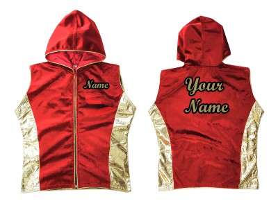 Kanong Boksen hoodies / Walk in Jas : Rood/Goud