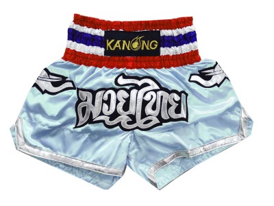 Kanong kickboks broekjes : KNS-125-Lichtblauw Olifant 