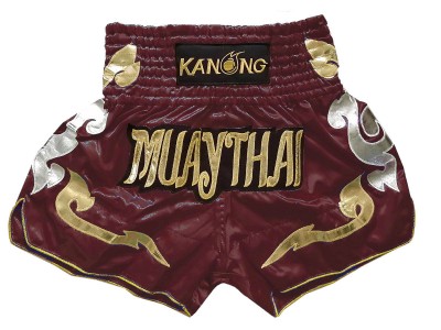 Kanong Muay Thai broekjes : KNS-126-Kastanjebruin
