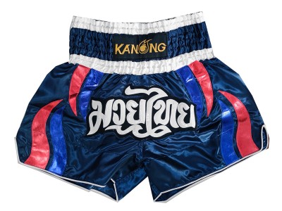 Kanong kickboks broekjes : KNS-138-Marineblauw