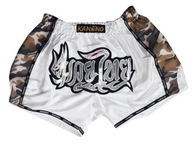 Kanong Retro Muay Thai Broekje : KNSRTO-231-Wit