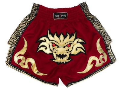 Boxsense Retro Muay Thai Shorts Broekjes‎ : BXSRTO-026-Kastanjebruin