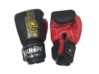 Kanong bokshandschoenen kind : Zwart