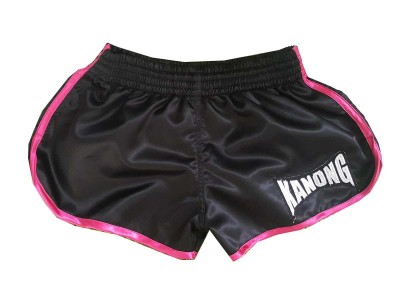 Kanong Vrouwen Muay Thai Shorts : KNSWO-402-Zwart
